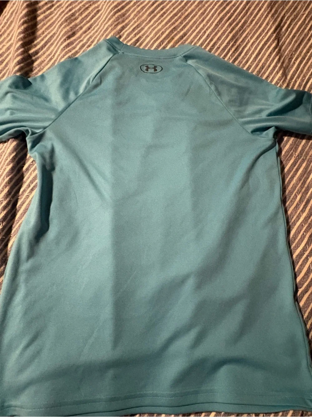 2 Under Armour Kids' Short Sleeve Logo Tee - Red & Light Blue